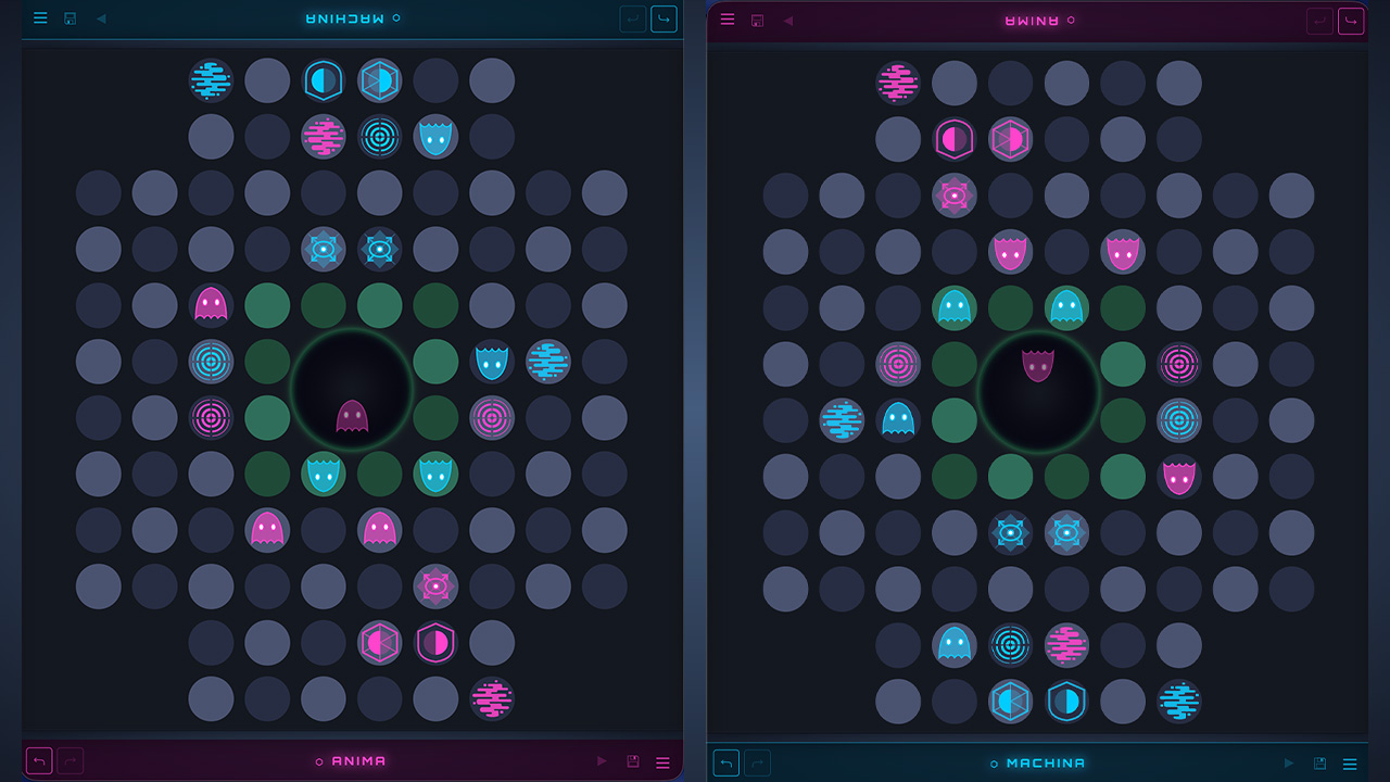 Mode Face-à-Face de DUALITY — deux joueurs s'affrontent sur La Matrice