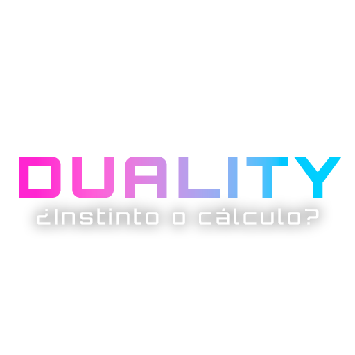 Logo oficial de DUALITY — juego de estrategia ANIMA vs MACHINA